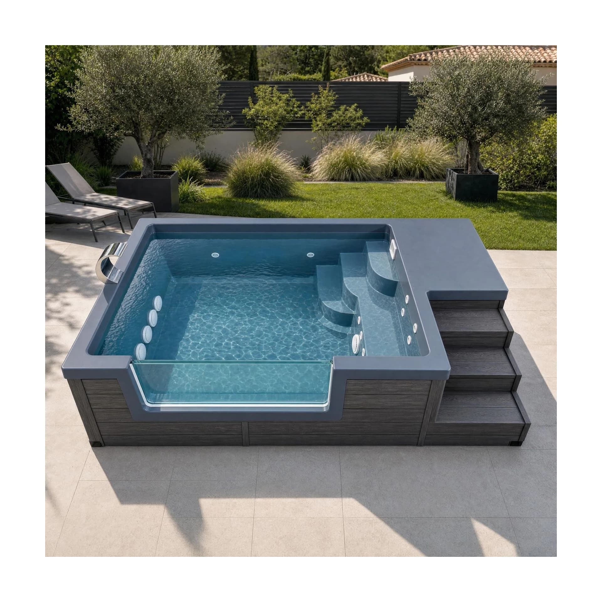 Piscine sans permis en fonctionnement